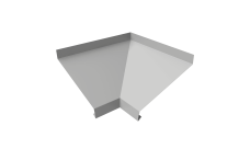 Угол отлива внутренний 250 0,45 Drap TX с пленкой RAL 7047 телегрей 4