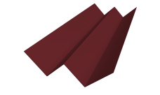 Угол внутренний фибросайдинга Slim Grand Line 0,5 Satin с пленкой RAL 3005 красное вино (2м)