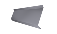 Планка примыкания в штробу 60 0,45 Drap RAL 7004 сигнальный серый (2м)