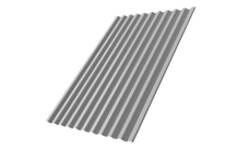 Профнастил С21R Grand Line 0,45 Drap TX с пленкой RAL 7047 телегрей 4