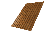 Профнастил С8A v01 0,45 Print Elite с пленкой Golden Wood TwinColor