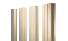 Штакетник П-образный A с прямым резом Grand Line 0,5 Satin RAL 1015 светлая слоновая кость