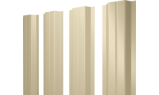 Штакетник П-образный A с прямым резом Grand Line 0,5 Satin RAL 1015 светлая слоновая кость