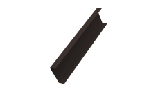 Декоративная накладка на столб универсальная 80х80 для забора жалюзи Grand Line 0,5 Velur X RR 32 темно-коричневый (3м)