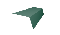 Планка карнизная для мягкой кровли 100х65 0,45 Drap TX RAL 6005 зеленый мох (2м)