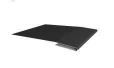 Планка начальная Grand Line 0,5 PurLite Matt RAL 7016 антрацитово-серый (2м)