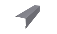 Планка завершающая 50х50 жалюзи Milan 0,5 PE RAL 7004 сигнальный серый (3м)