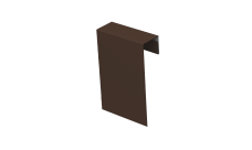 Соединительный профиль фибросайдинга 0,5 Satin с пленкой RAL 8017 шоколад (2м)