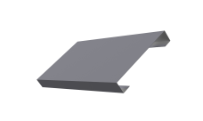 Ламель лицевая 125 забора жалюзи Texas Grand Line 0,5 Satin RAL 7004 сигнальный серый