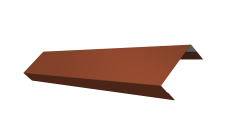 Ламель обратная 50 забора жалюзи Texas Grand Line 0,45 PE RAL 8004 терракота