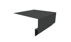 Планка околооконная сложная Экобрус Grand Line 250х75х25 0,45 Drap RAL 7016 антрацитово-серый (3м)