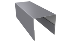 Планка П-образная заборная 20 0,5 Satin с пленкой RAL 7004 сигнальный серый (3м)