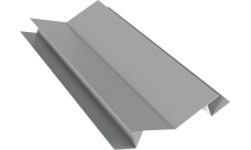 Планка угла внутреннего сложного 135 градусов Блок-Хаус new Grand Line 0,45 PE lite с пленкой RAL 7004 сигнальный серый (2м)