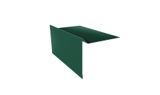 Планка ветровая для мягкой кровли 100х20х70 0,5 Satin Matt RAL 6005 зеленый мох (2м)