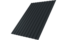 Профнастил С8A в01 Grand Line 0,45 ПЭ двухсторонний RAL 7016 антрацитово-серый