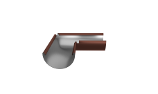 Угол желоба универсальный Optima 90гр 185мм RAL 8017