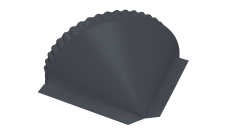 Заглушка малая конусная Grand Line 0,5 Satin Matt RAL 7024 мокрый асфальт