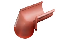 Угол желоба внутренний Grand Line ПУ 135гр 125мм RAL 8004 терракота