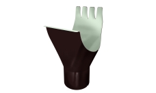 Воронка Grand Line PE 150/100 мм RAL 8017 шоколад