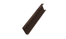 Декоративная накладка на столб универсальная 80х80 для забора жалюзи Grand Line 0,45 Print Premium Antique Wood TwinColor (2м)