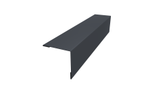 Планка завершающая 50х50 жалюзи Milan 0,7 PE RAL 7024 мокрый асфальт (3м)