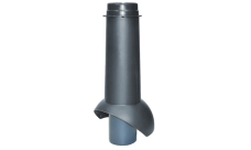 Выход канализации Krovent Pipe-VT 110 изолированный черный