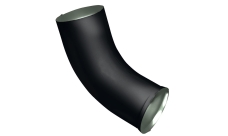 Колено стока GL PE Matt 90 мм RAL 9005 черный