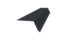 Планка капельник 100х55 Grand Line 0,5 Satin с пленкой RAL 7024 мокрый асфальт (2м)