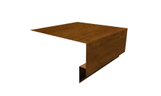 Планка околооконная сложная Блок-Хаус new 200х75х27 Grand Line 0,45 Print Elite Golden Wood TwinColor (2м)