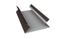 Планка угла внутреннего составная верхняя Экобрус Grand Line 0,5 PurPro матовый RR 32 темно-коричневый (2м)