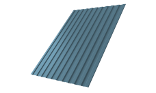 Профнастил С8A v01 0,45 Drap TX с пленкой RAL 5024 пастельно-синий