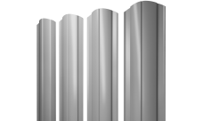 Штакетник Круглый фигурный Grand Line 0,45 Drap RAL 7004 сигнальный серый