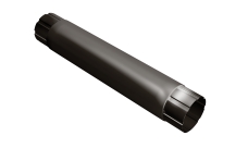 Труба круглая соединительная GL PU 90 мм 1 м RR 32 темно-коричневый