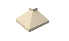 Угол отлива внешний 100 0,45 Print Elite с пленкой Milky Wood TwinColor