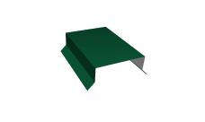 Парапетная крышка прямая 125мм 0,45 PE с пленкой RAL 6005 зеленый мох (2,5м)