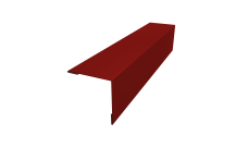 Планка завершающая 50х50 жалюзи Milan 0,7 PE RAL 3011 коричнево-красный (3м)