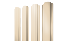 Штакетник Прямоугольный фигурный 0,45 PE RAL 1015 светлая слоновая кость