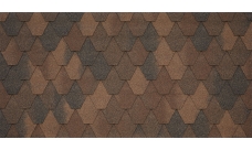 Черепица гибкая Tegola Unica Sardegna legno 424 (темное дерево)