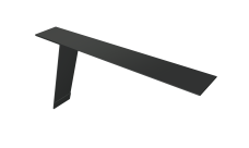 Планка карнизная фальц 130х80 Grand Line 0,45 PE-Double с пленкой RAL 7016 антрацитово-серый (3м)