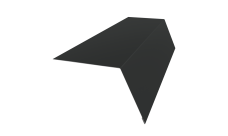 Планка карнизная широкая 100х85 0,5 Satin с пленкой RAL 7016 антрацитово-серый (2м)