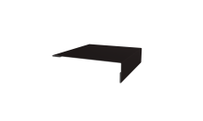 Планка мансардная 0,5 Satin Matt TX RAL 9005 черный (2м)