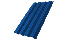 Профнастил НС44A Grand Line 0,5 Satin RAL 5005 сигнальный синий