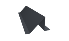 Планка снегозадержания Grand Line 0,4 PE-Double с пленкой RAL 7024 мокрый асфальт (2м)