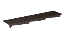 Примыкание резное левое Gerard 1,2м (сталь), цвет 241