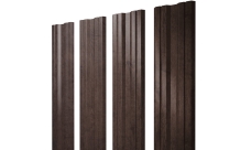 Штакетник Твин с прямым резом Grand Line 0,45 Принт Элит Antique Wood ТвинColor