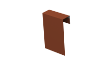 Соединительный профиль фибросайдинга Grand Line 0,5 Satin с пленкой RAL 8004 терракота (3м)