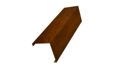 Декоративная накладка на столб универсальная угловая 62х55 для забора жалюзи Grand Line 0,45 Print Premium Golden Wood Intense FTC (3м)