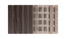 Комплект заглушек для доски ДПК Grand Line 3D Винтаж 150х25мм (упаковка 10шт) Венге