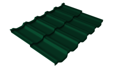 Металлочерепица "Квинта Уно" ("Kvinta Uno") 0,5 Satin Matt RAL 6005 зеленый мох