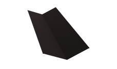 Планка ендовы верхней 145х145 Grand Line 0,45 PE с пленкой RAL 9005 черный (2м)